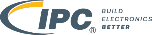 The logo for IPC, featuring the tagline "Build Electronics Better," with a stylized swoosh above the letters "IPC" and a registered trademark symbol.